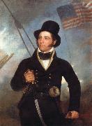 Jarvis John Wesley Portrait of Captaint Samuel C.Reid oil